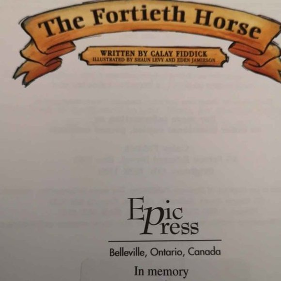 The Fortieth Horse Children's Book - Picture 2 of 6